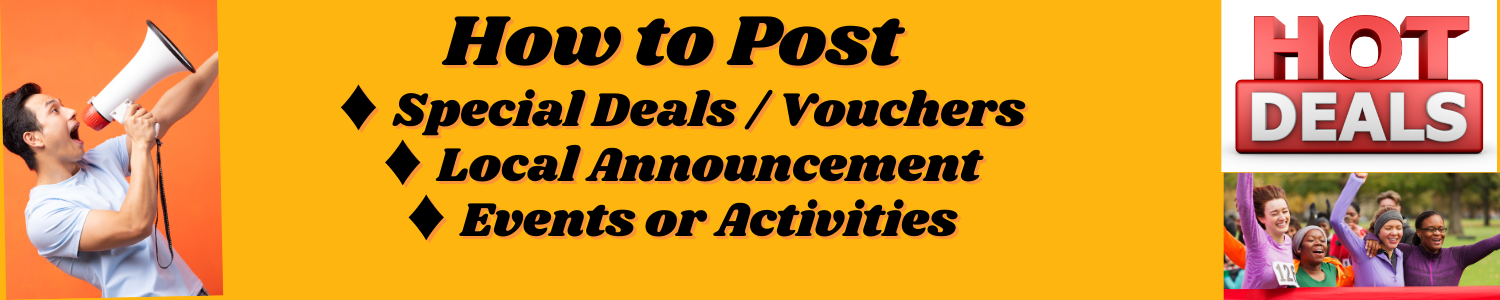 How to Create an Announcement – Event Post – Special Deal